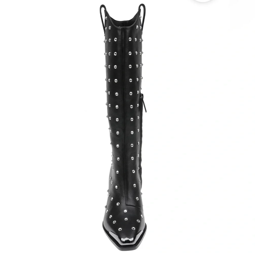Daniel X Diamond Blazing Saddles Western Boots in Black Size EU35 US5 New in Box